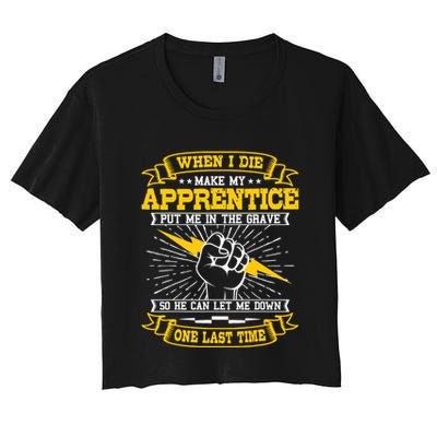 Electrician Lineman Electricity Wiring Electrical Engineer Crop Top