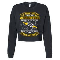 Electrician Lineman Electricity Wiring Electrical Engineer Cropped Pullover Crew