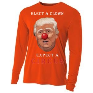 Elect a Clown Expect a Circus Cooling Performance Long Sleeve Crew