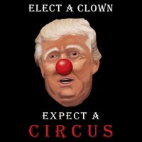 Elect a Clown Expect a Circus Flexfit Unipanel Trucker Cap