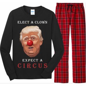 Elect a Clown Expect a Circus Long Sleeve Pajama Set