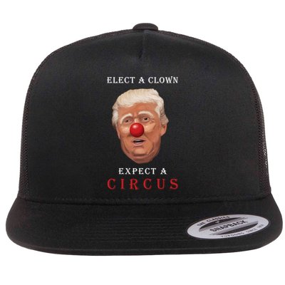 Elect a Clown Expect a Circus Flat Bill Trucker Hat