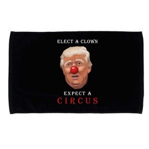 Elect a Clown Expect a Circus Microfiber Hand Towel