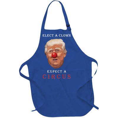 Elect a Clown Expect a Circus Full-Length Apron With Pockets