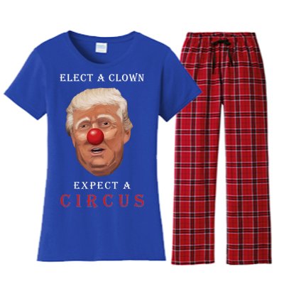 Elect a Clown Expect a Circus Women's Flannel Pajama Set