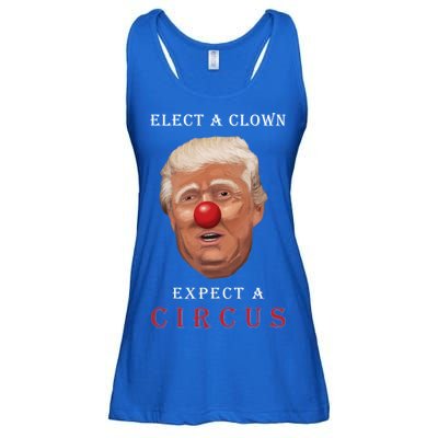 Elect a Clown Expect a Circus Ladies Essential Flowy Tank