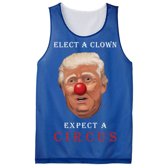 Elect a Clown Expect a Circus Mesh Reversible Basketball Jersey Tank