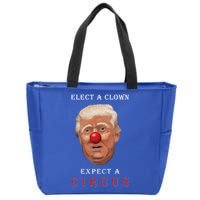 Elect a Clown Expect a Circus Zip Tote Bag