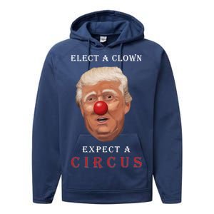 Elect a Clown Expect a Circus Performance Fleece Hoodie