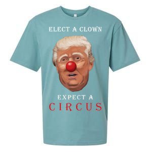 Elect a Clown Expect a Circus Sueded Cloud Jersey T-Shirt