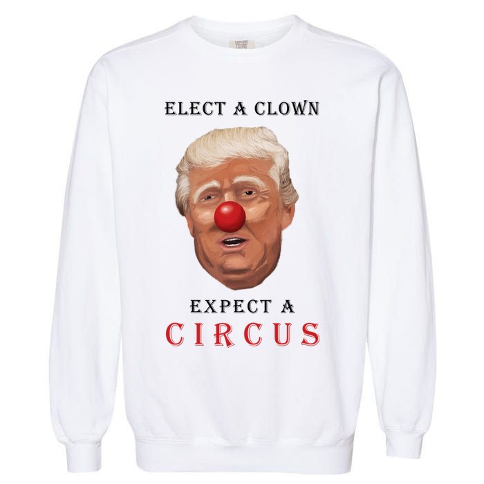 Elect a Clown Expect a Circus Garment-Dyed Sweatshirt