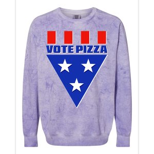 Elections Vote Pizza Colorblast Crewneck Sweatshirt