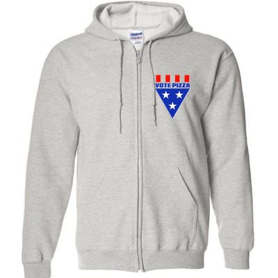 Elections Vote Pizza Full Zip Hoodie
