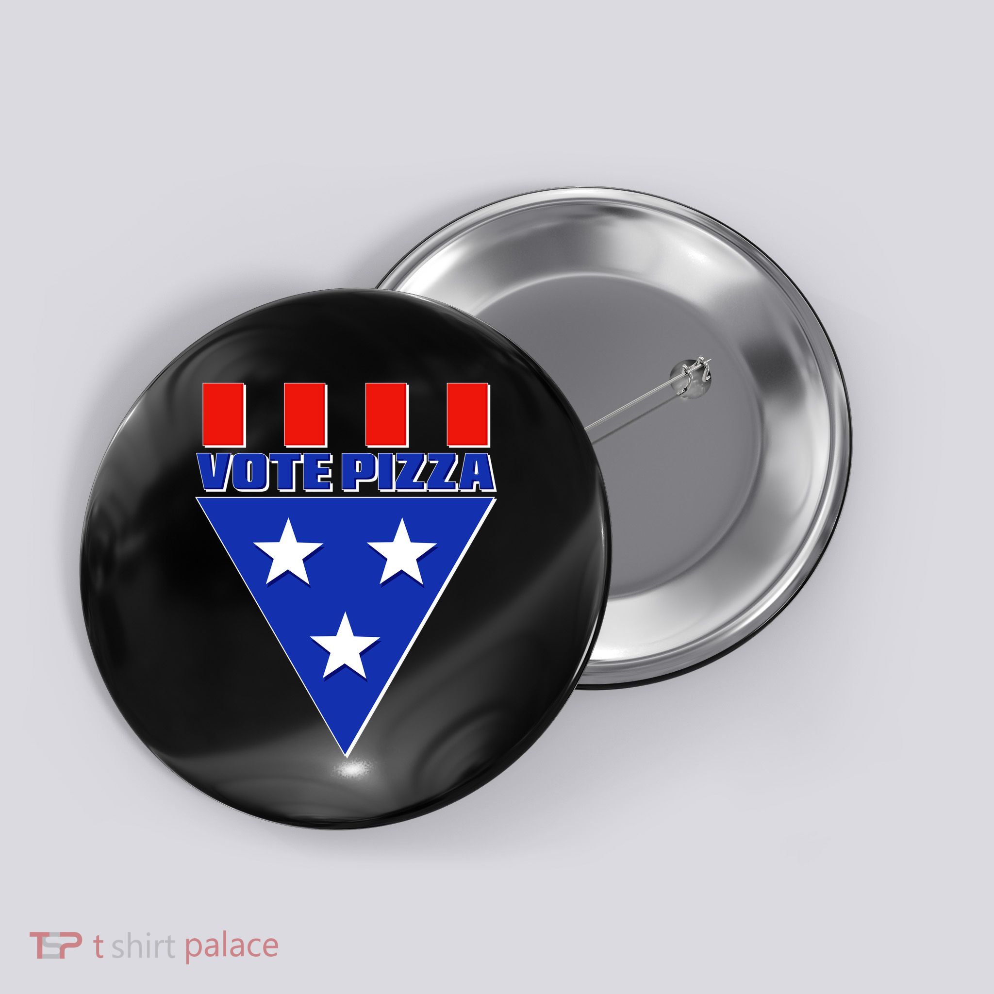 Elections Vote Pizza Button