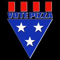 Elections Vote Pizza Drawstring Bag