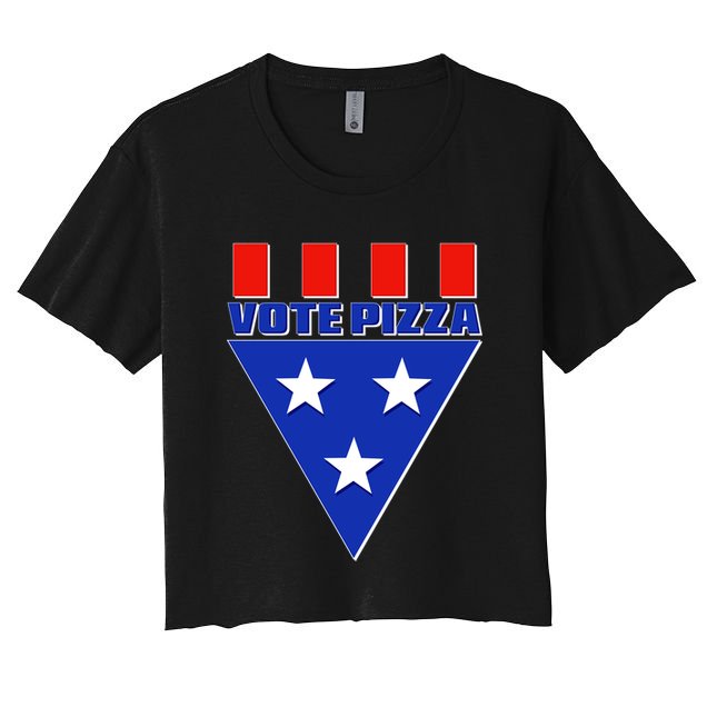 Elections Vote Pizza Crop Top