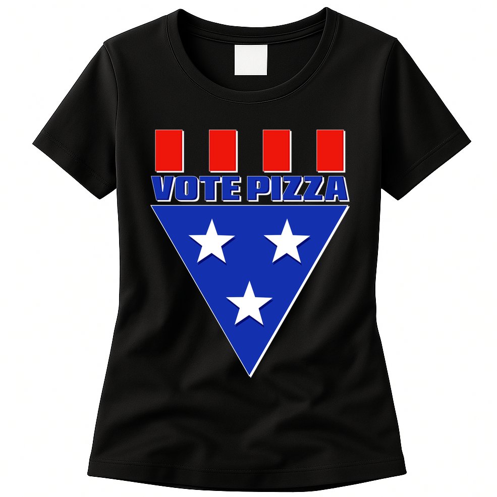 Elections Vote Pizza Womens T-Shirt