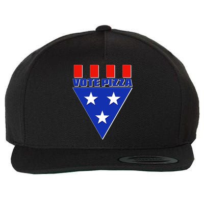 Elections Vote Pizza Wool Snapback Cap