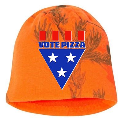 Elections Vote Pizza Kati - Camo Knit Beanie