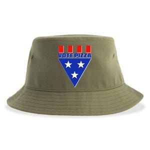 Elections Vote Pizza Sustainable Bucket Hat