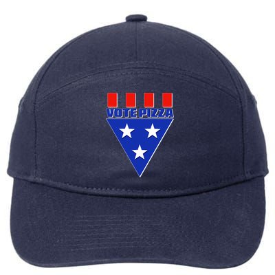 Elections Vote Pizza 7-Panel Snapback Hat