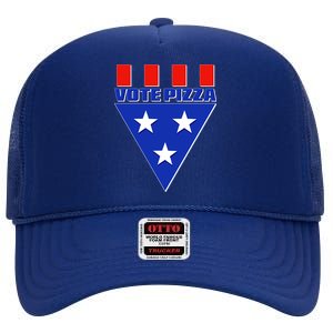 Elections Vote Pizza High Crown Mesh Back Trucker Hat