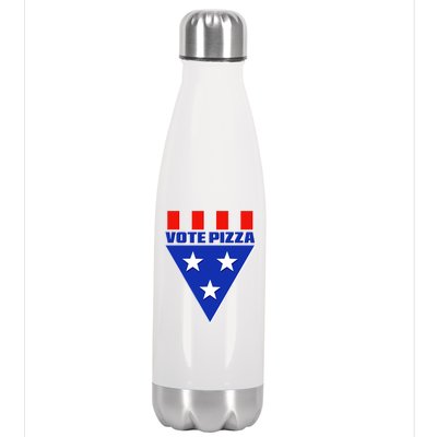 Elections Vote Pizza Stainless Steel Insulated Water Bottle