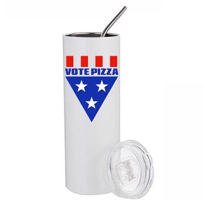 Elections Vote Pizza Stainless Steel Tumbler