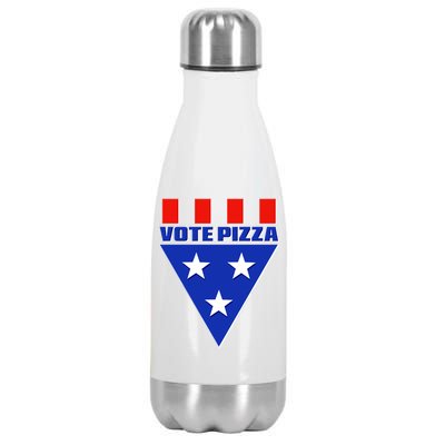 Elections Vote Pizza Stainless Steel Insulated Water Bottle