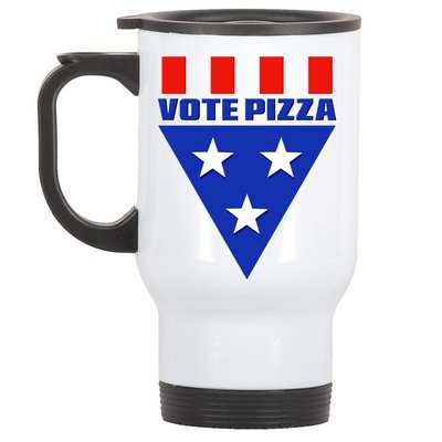 Elections Vote Pizza Stainless Steel Travel Mug