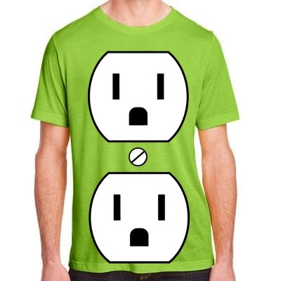 Electrial Outlet Plug Costume Adult ChromaSoft Performance T-Shirt