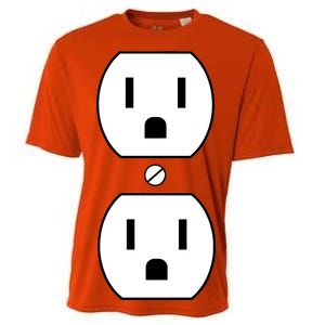 Electrial Outlet Plug Costume Cooling Performance Crew T-Shirt