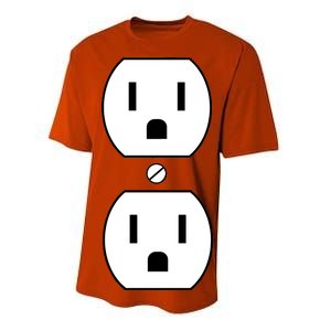 Electrial Outlet Plug Costume Performance Sprint T-Shirt