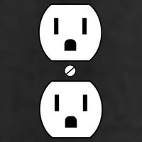Electrial Outlet Plug Costume 11oz C Handle Ceramic Mug