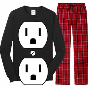 Electrial Outlet Plug Costume Long Sleeve Pajama Set