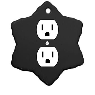 Electrial Outlet Plug Costume Ceramic Star Ornament