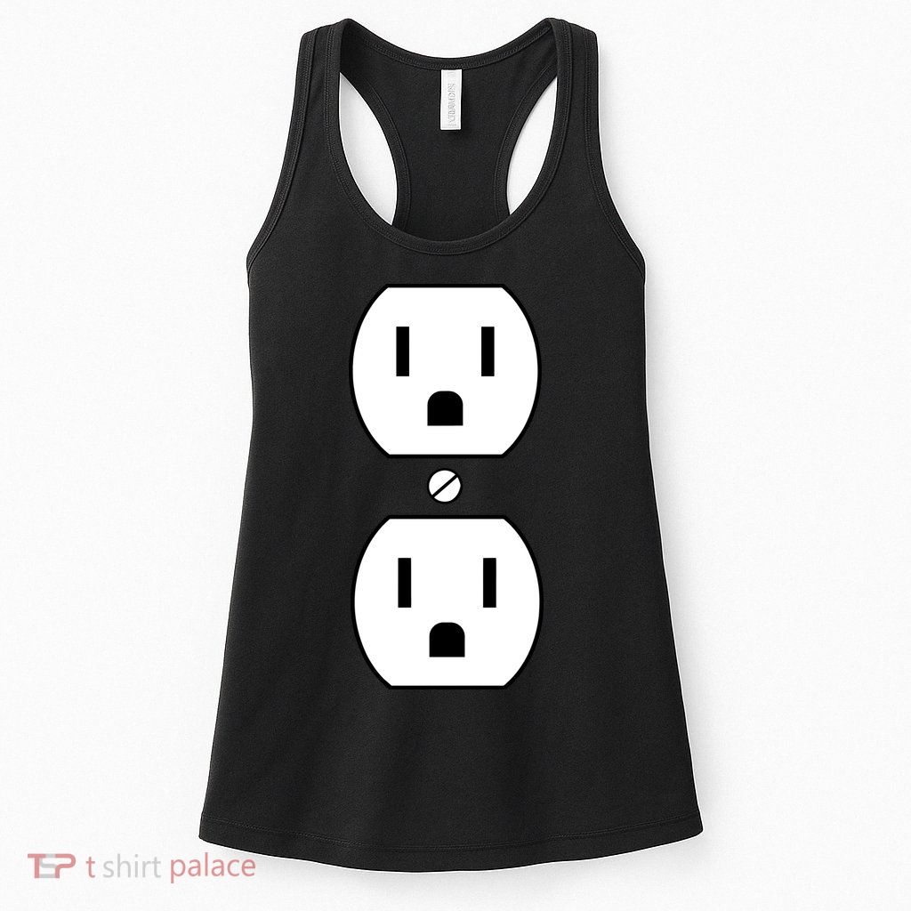 Electrial Outlet Plug Costume Womens Tank Top