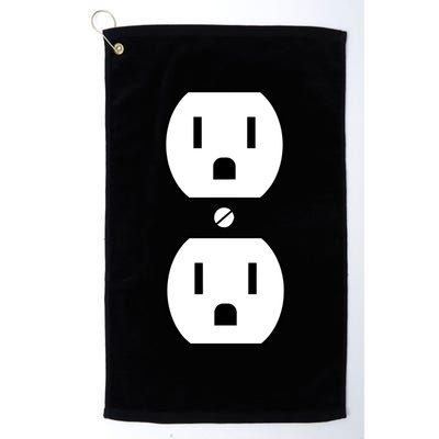 Electrial Outlet Plug Costume Golf Towel