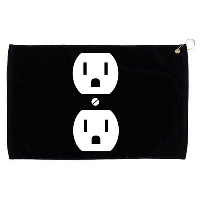 Electrial Outlet Plug Costume Grommeted Golf Towel