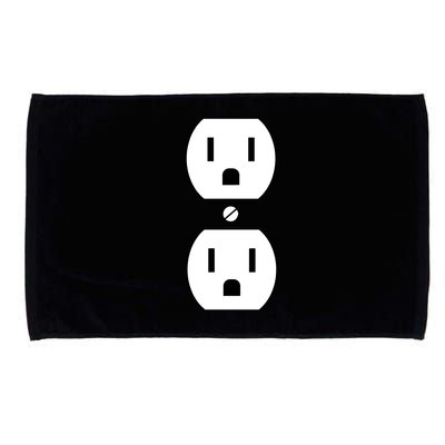 Electrial Outlet Plug Costume Microfiber Hand Towel