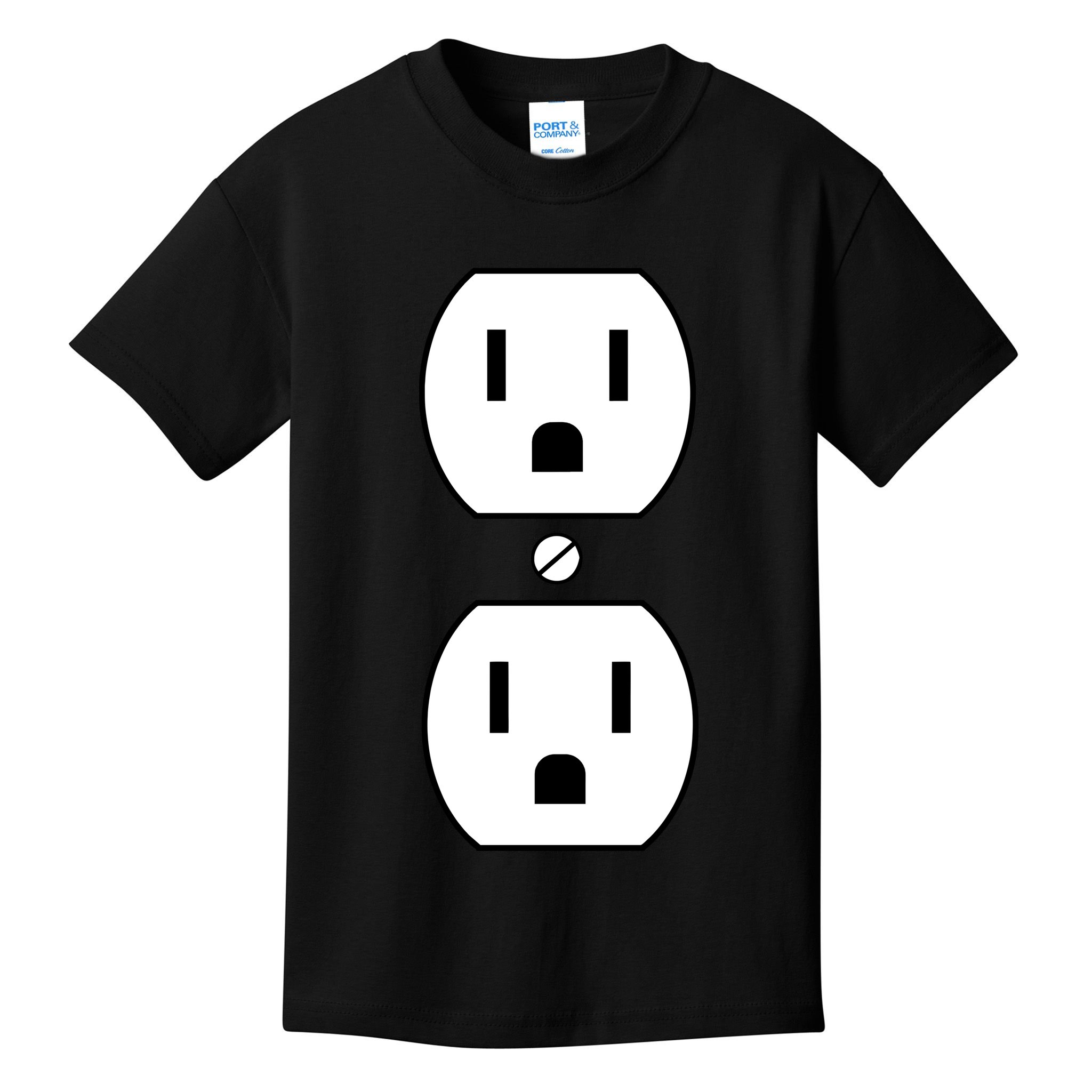 Electrial Outlet Plug Costume Kids T-Shirt