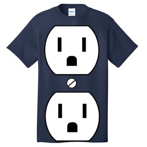 Electrial Outlet Plug Costume Tall T-Shirt