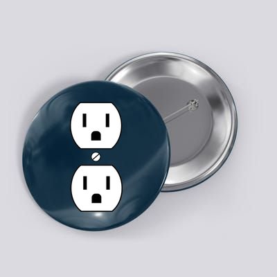 Electrial Outlet Plug Costume Button