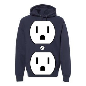 Electrial Outlet Plug Costume Premium Hoodie