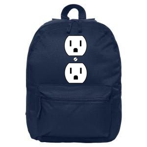 Electrial Outlet Plug Costume 16 in Basic Backpack