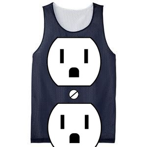 Electrial Outlet Plug Costume Mesh Reversible Basketball Jersey Tank