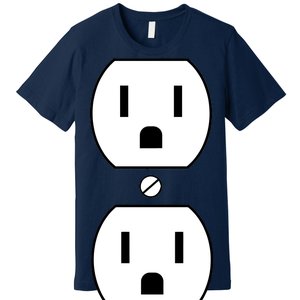 Electrial Outlet Plug Costume Premium T-Shirt