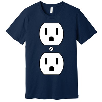 Electrial Outlet Plug Costume Premium T-Shirt