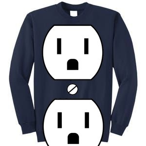 Electrial Outlet Plug Costume Tall Sweatshirt