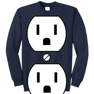 Electrial Outlet Plug Costume Tall Sweatshirt